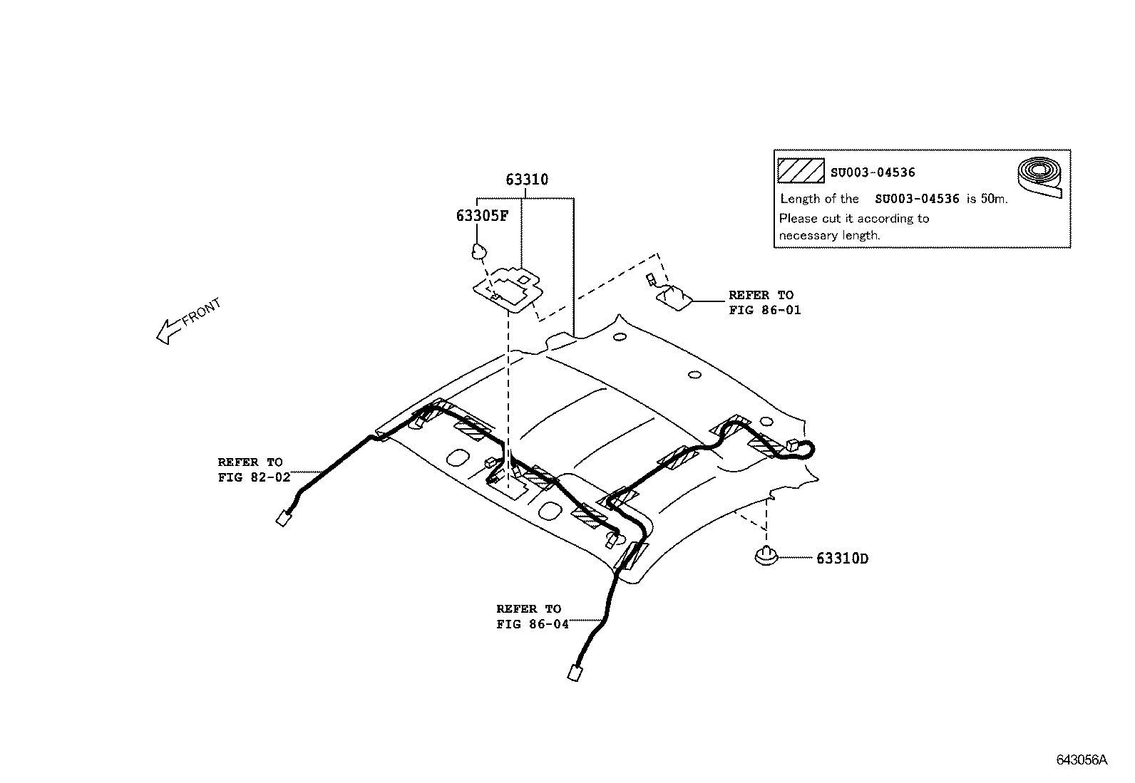  SCION FR S |  ROOF HEADLINING SILENCER PAD