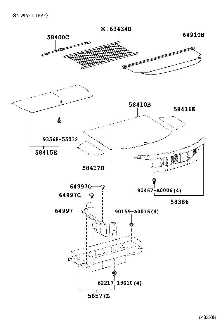  RAV4 NAP |  DECK BOARD DECK TRIM COVER