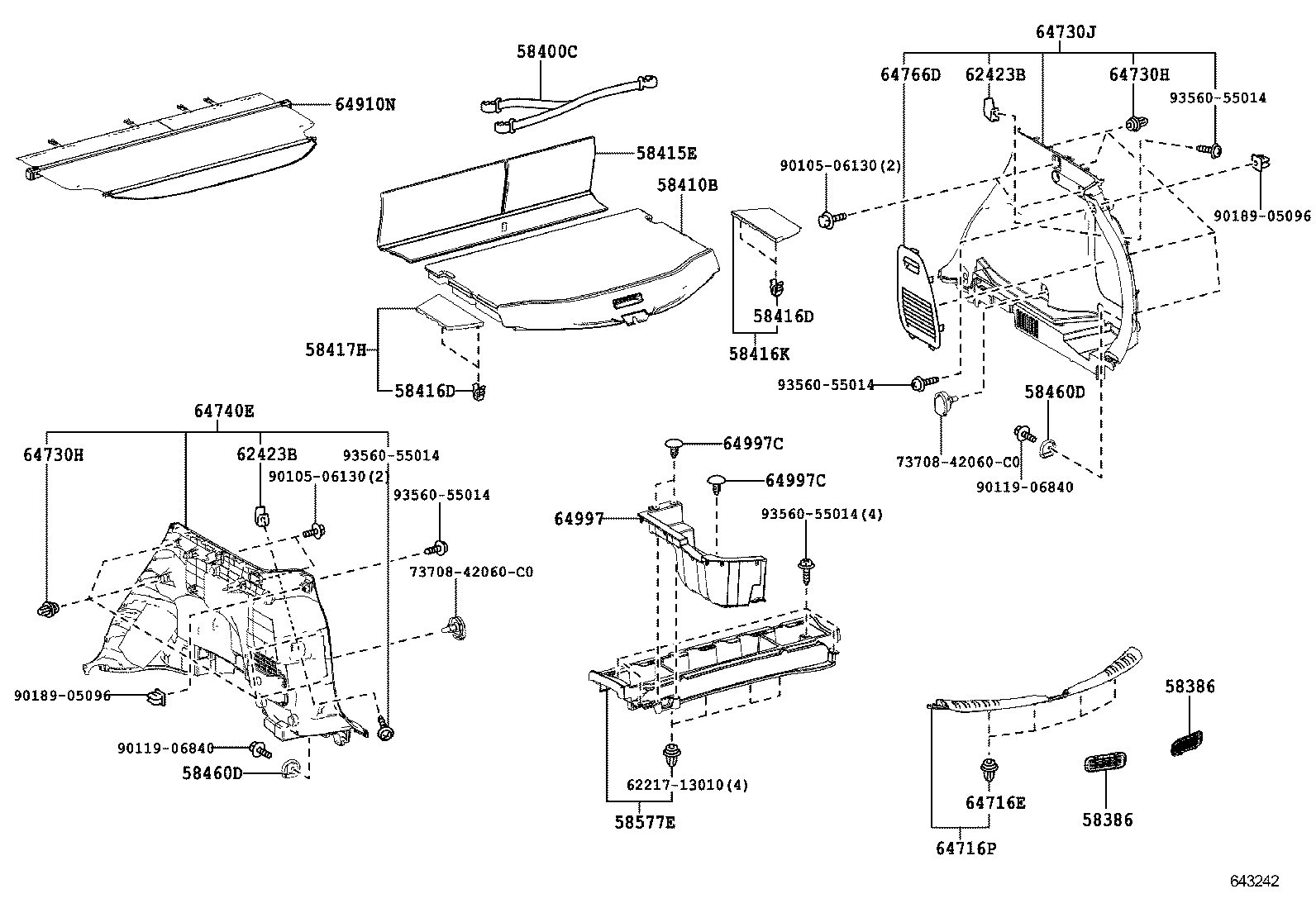  RAV4 JPP |  DECK BOARD DECK TRIM COVER
