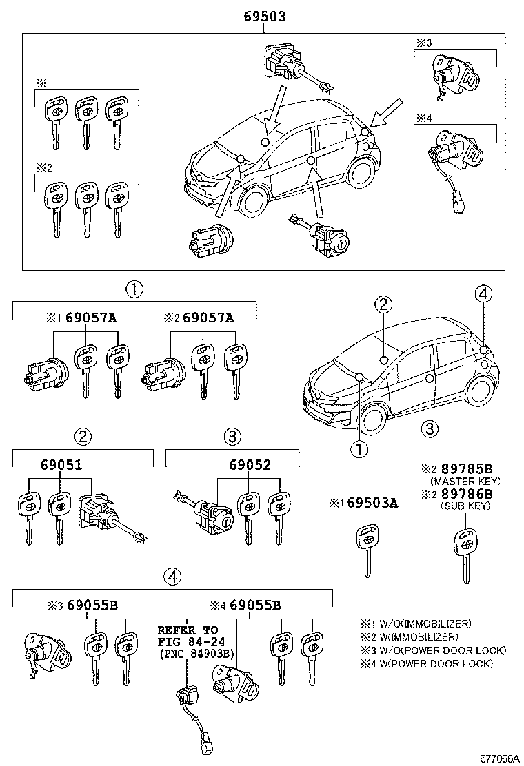  YARIS JPP |  LOCK CYLINDER SET