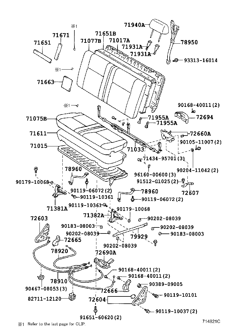  LAND CRUISER 70 |  SEAT SEAT TRACK
