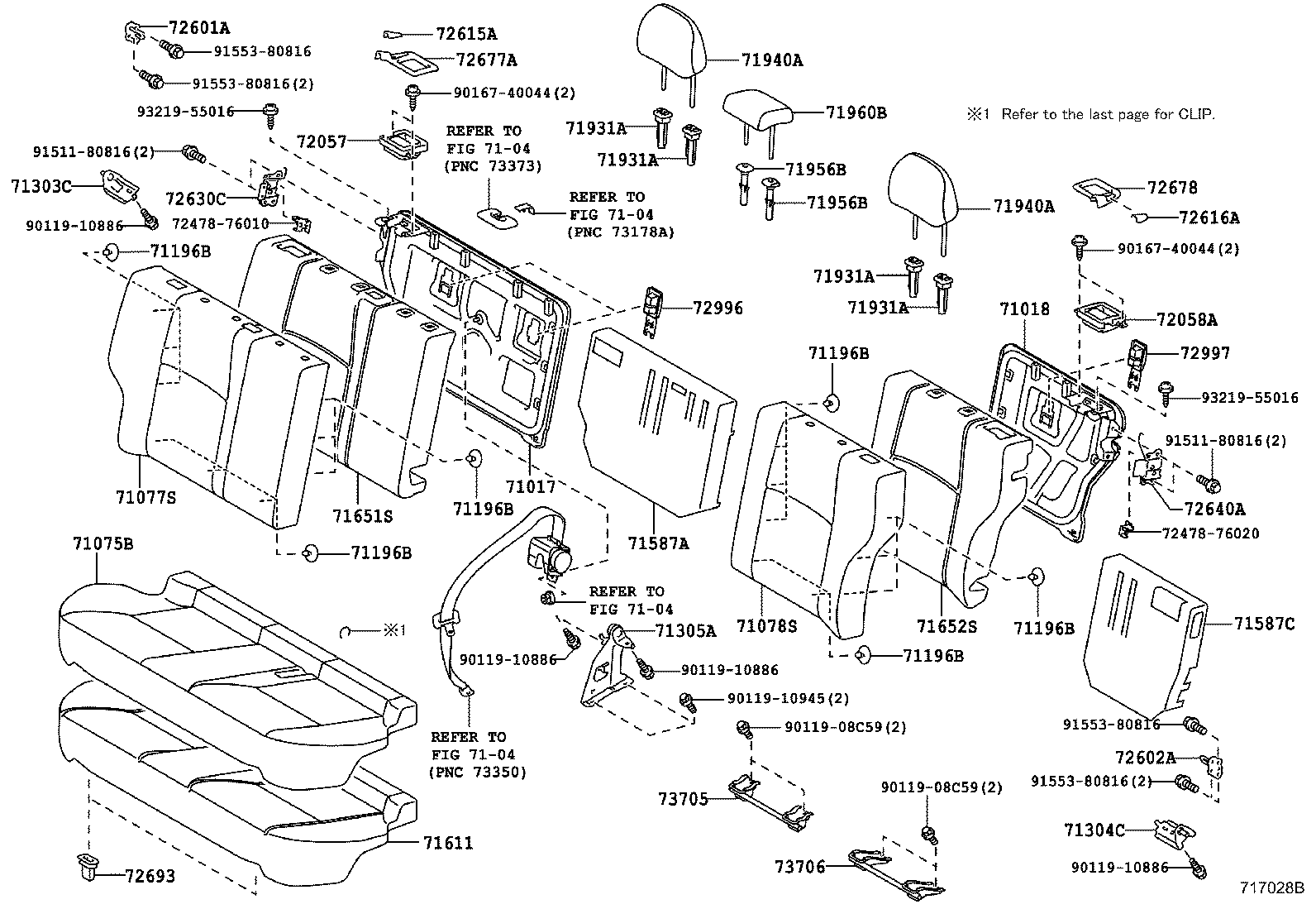  CT200H |  REAR SEAT SEAT TRACK