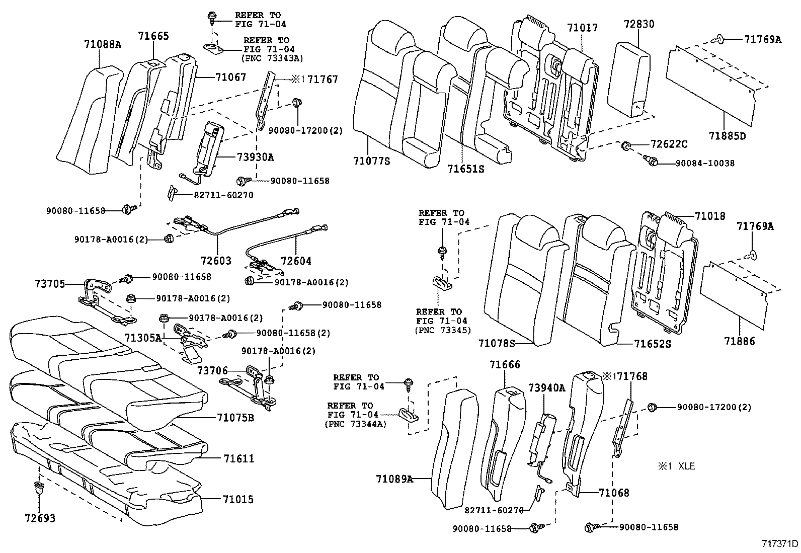  CAMRY |  REAR SEAT SEAT TRACK
