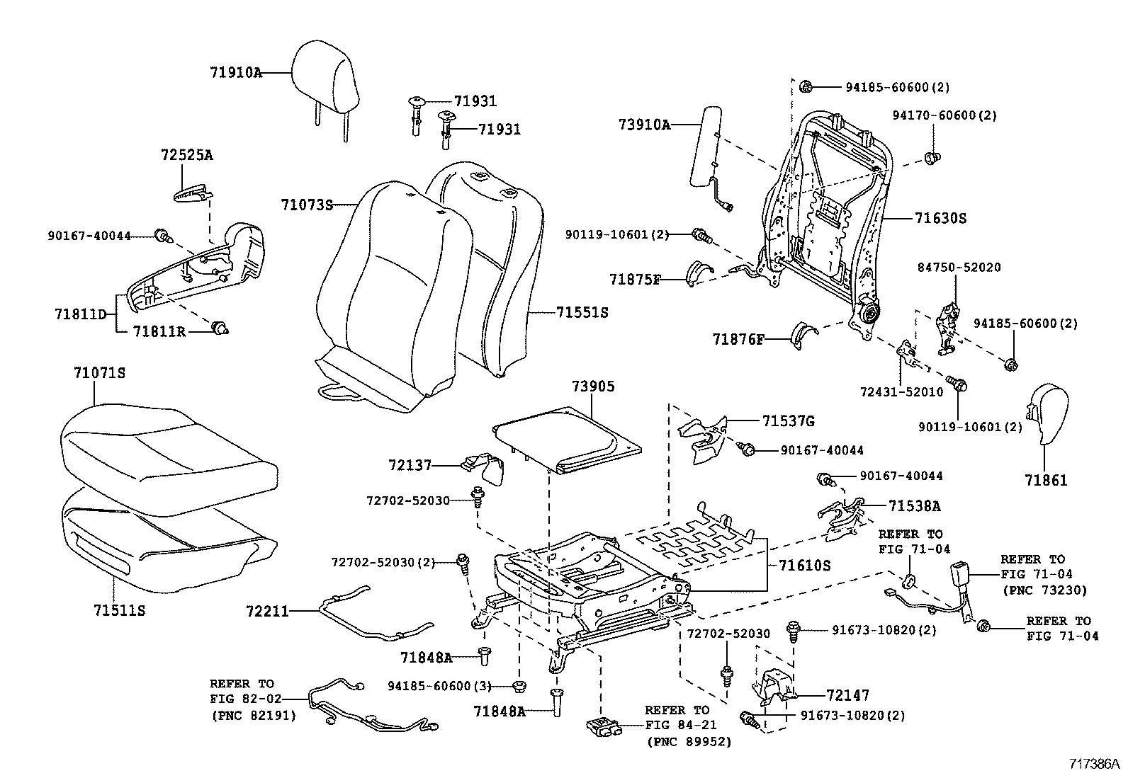  YARIS JPP |  FRONT SEAT SEAT TRACK
