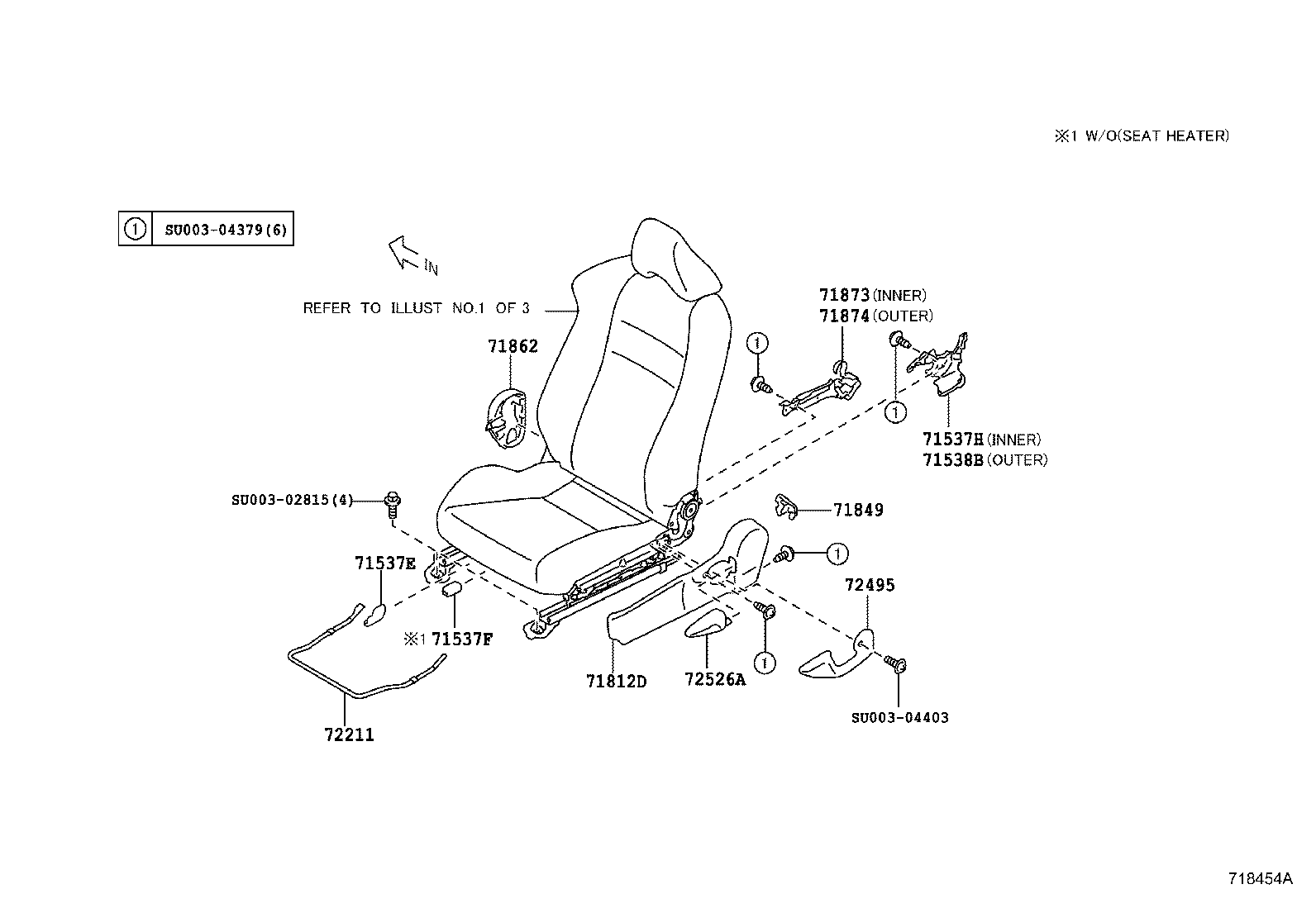  SCION FR S |  FRONT SEAT SEAT TRACK