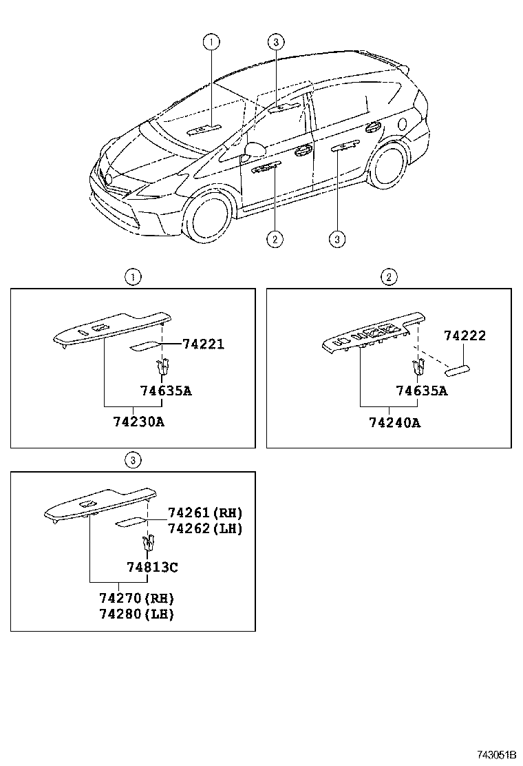  PRIUS V |  ARMREST VISOR