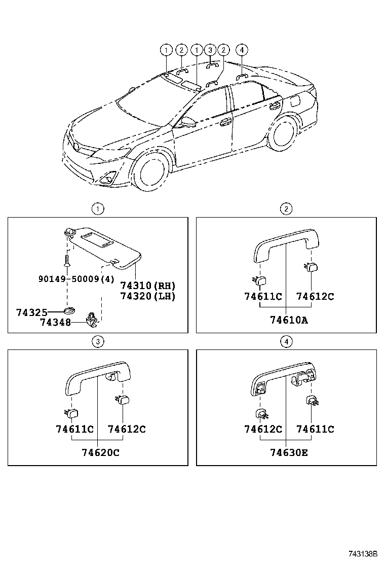  CAMRY |  ARMREST VISOR