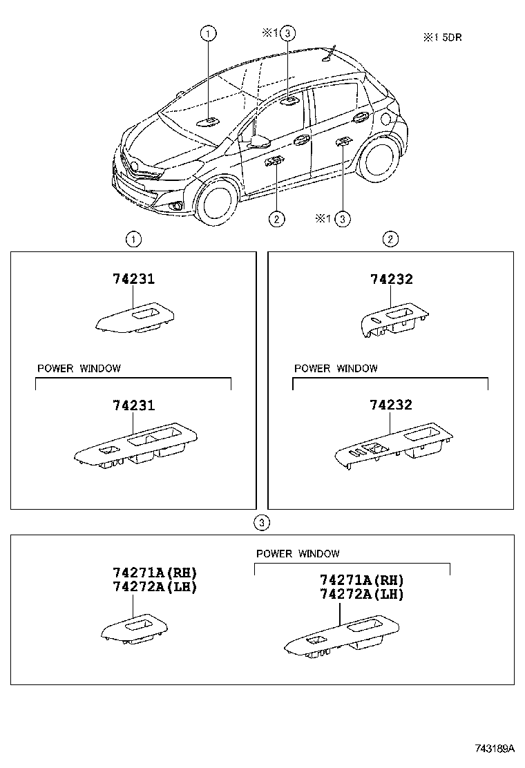  YARIS JPP |  ARMREST VISOR