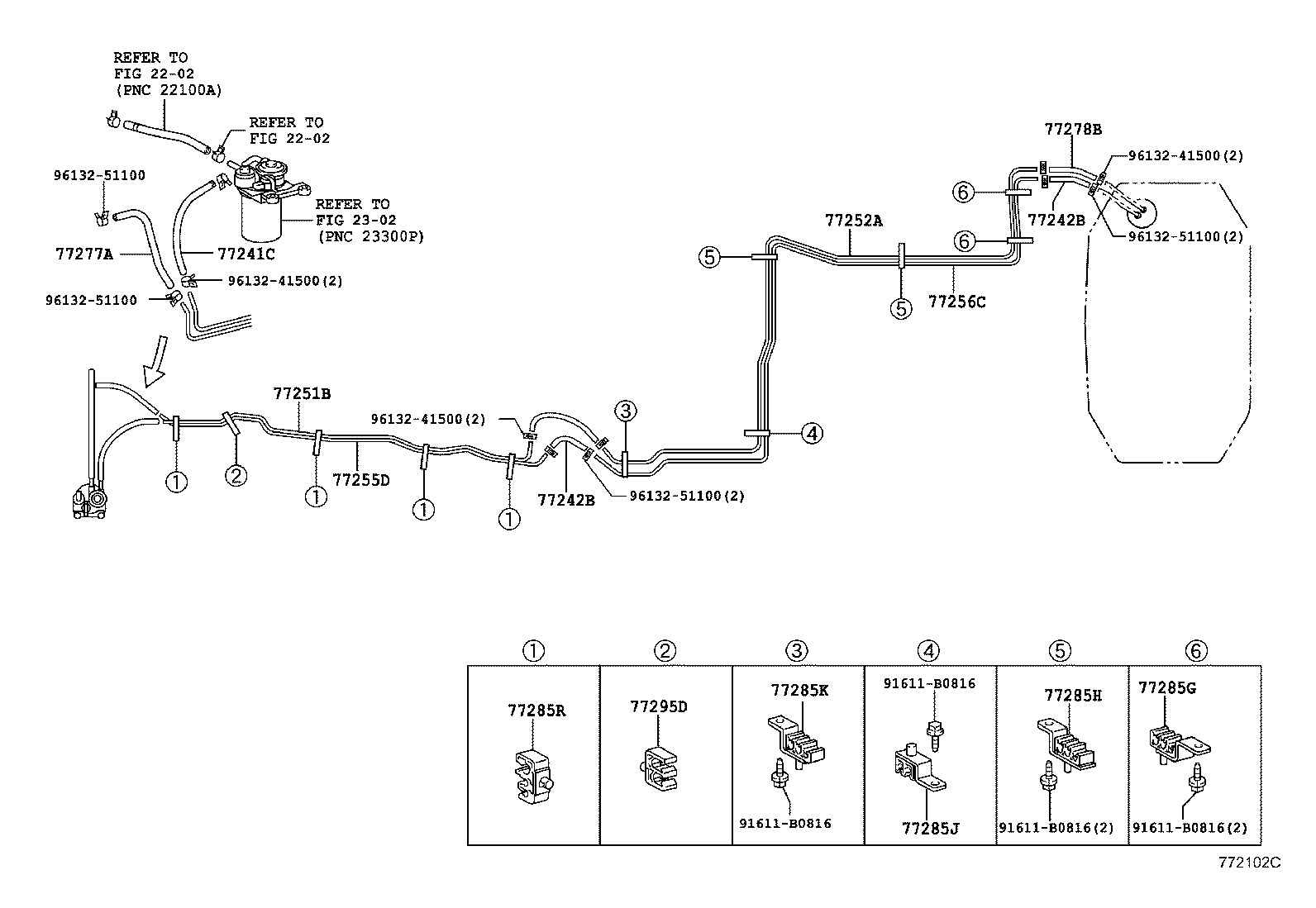  LAND CRUISER 70 |  FUEL TANK TUBE