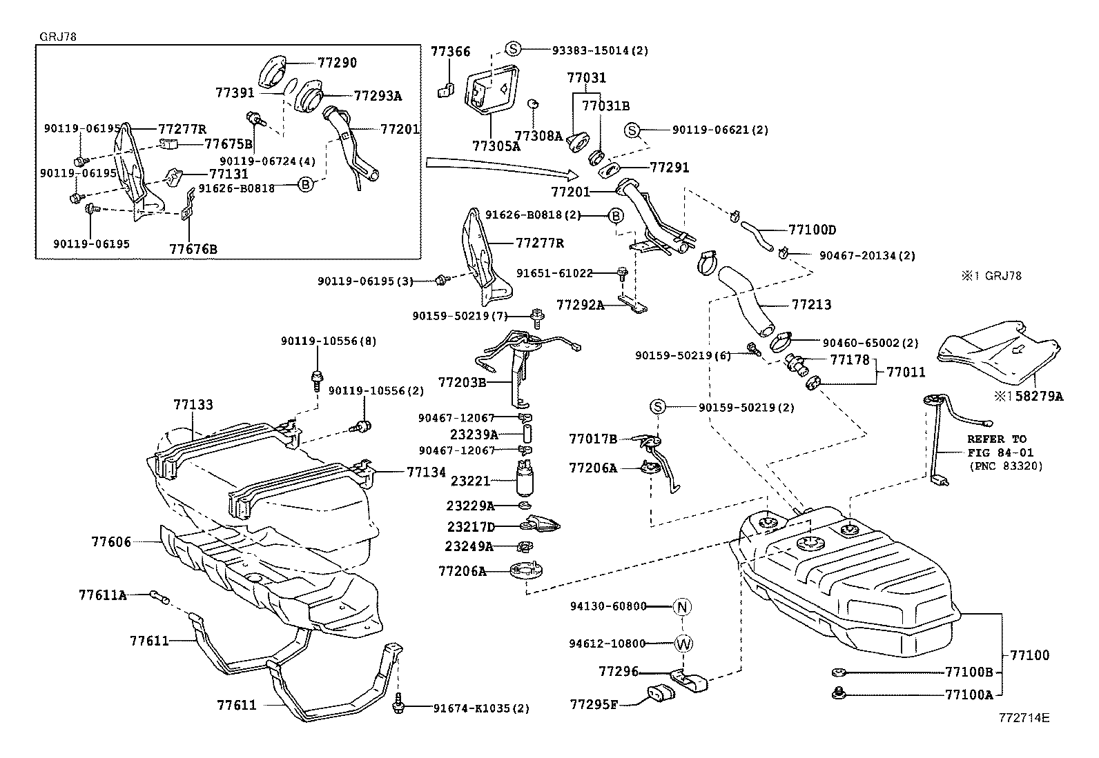  LAND CRUISER 70 |  FUEL TANK TUBE