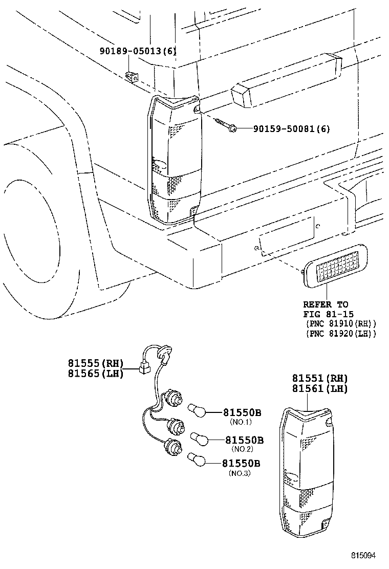  LAND CRUISER 70 |  REAR COMBINATION LAMP