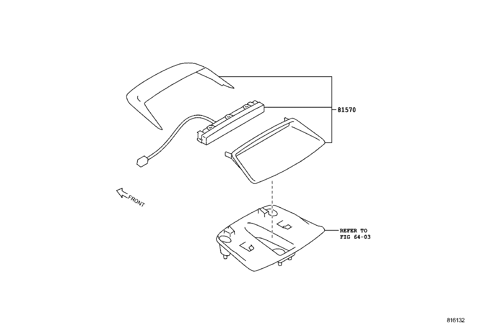  SCION FR S |  CENTER STOP LAMP