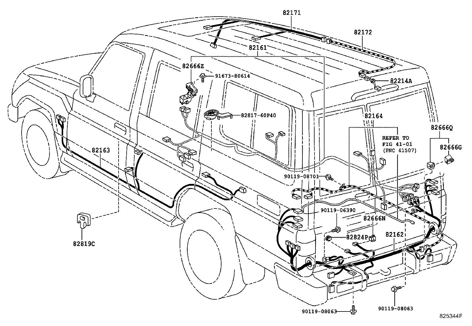  LAND CRUISER 70 |  WIRING CLAMP