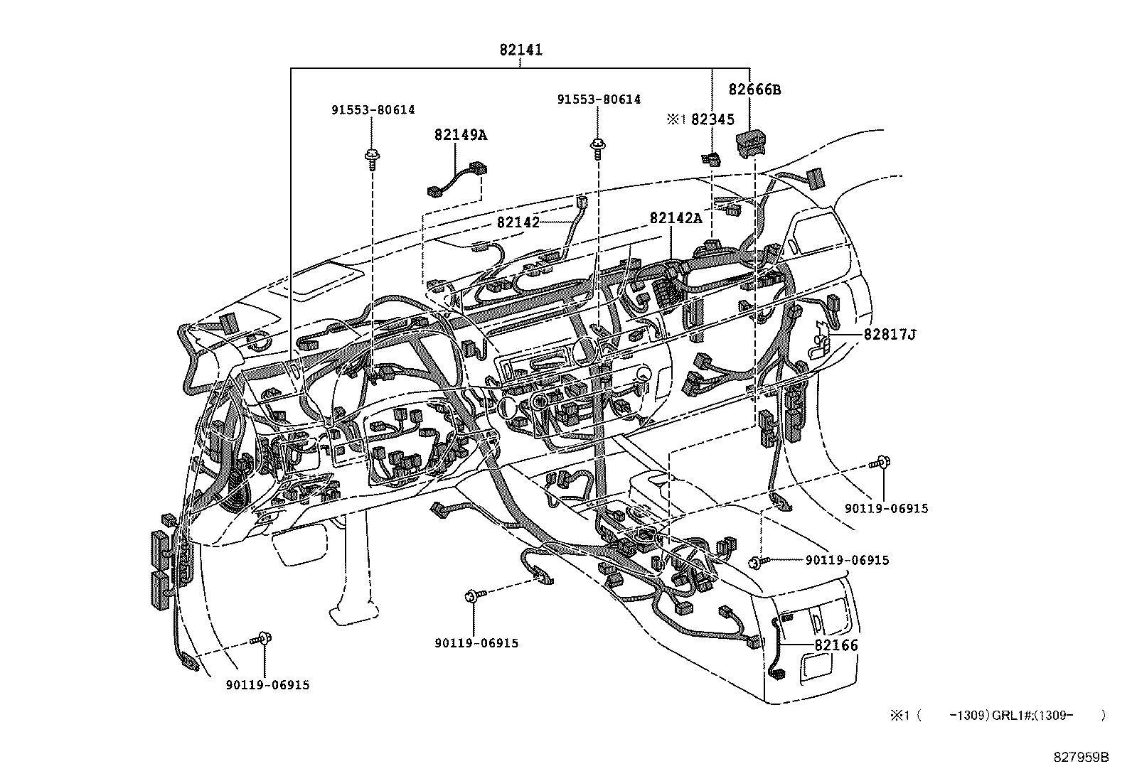  GS250 350 450H |  WIRING CLAMP