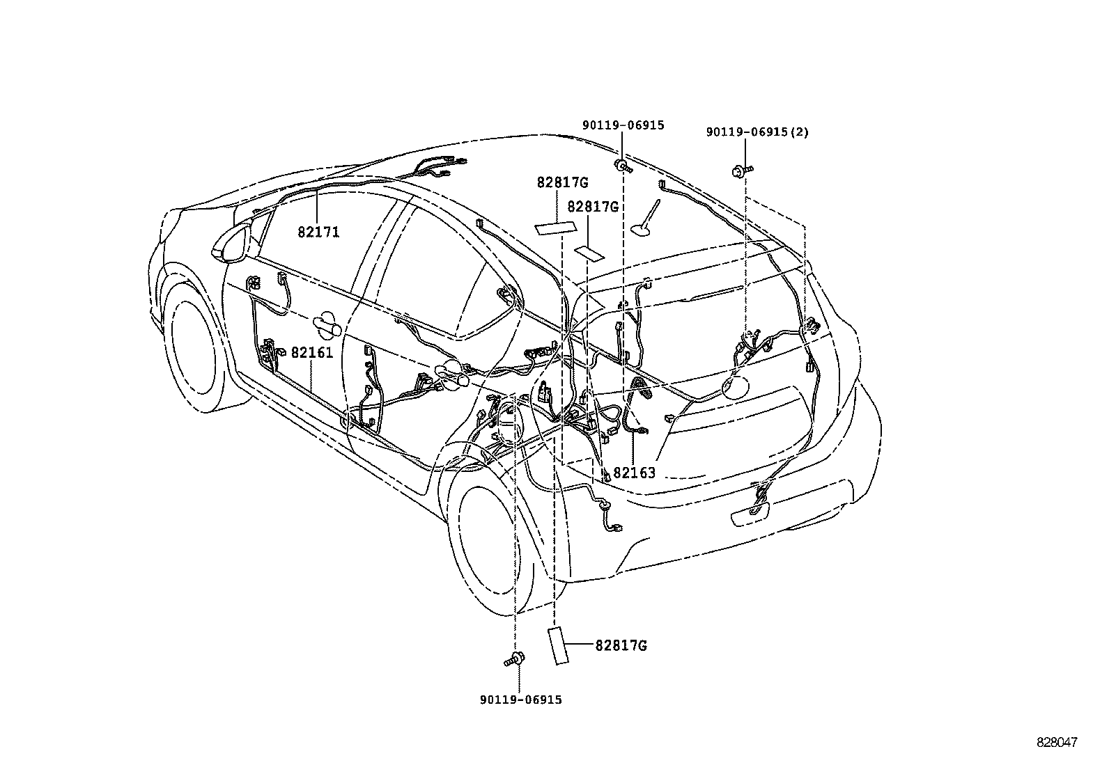  PRIUS C |  WIRING CLAMP