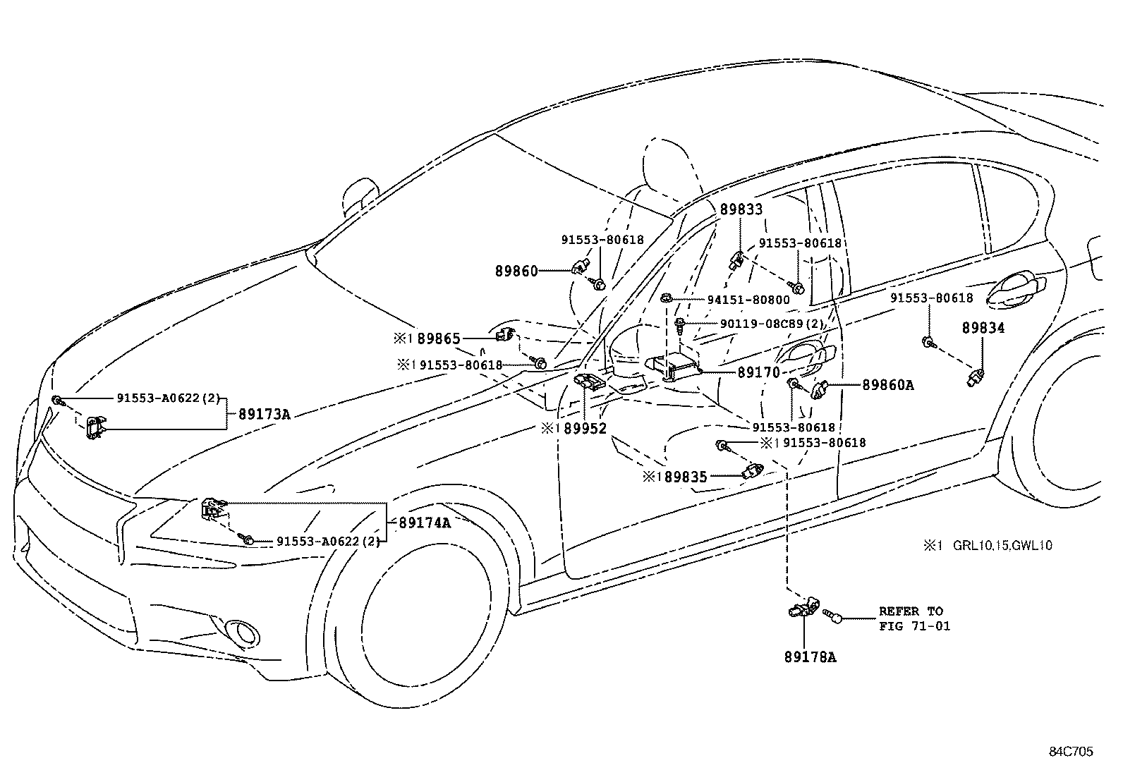  GS250 350 450H |  AIR BAG