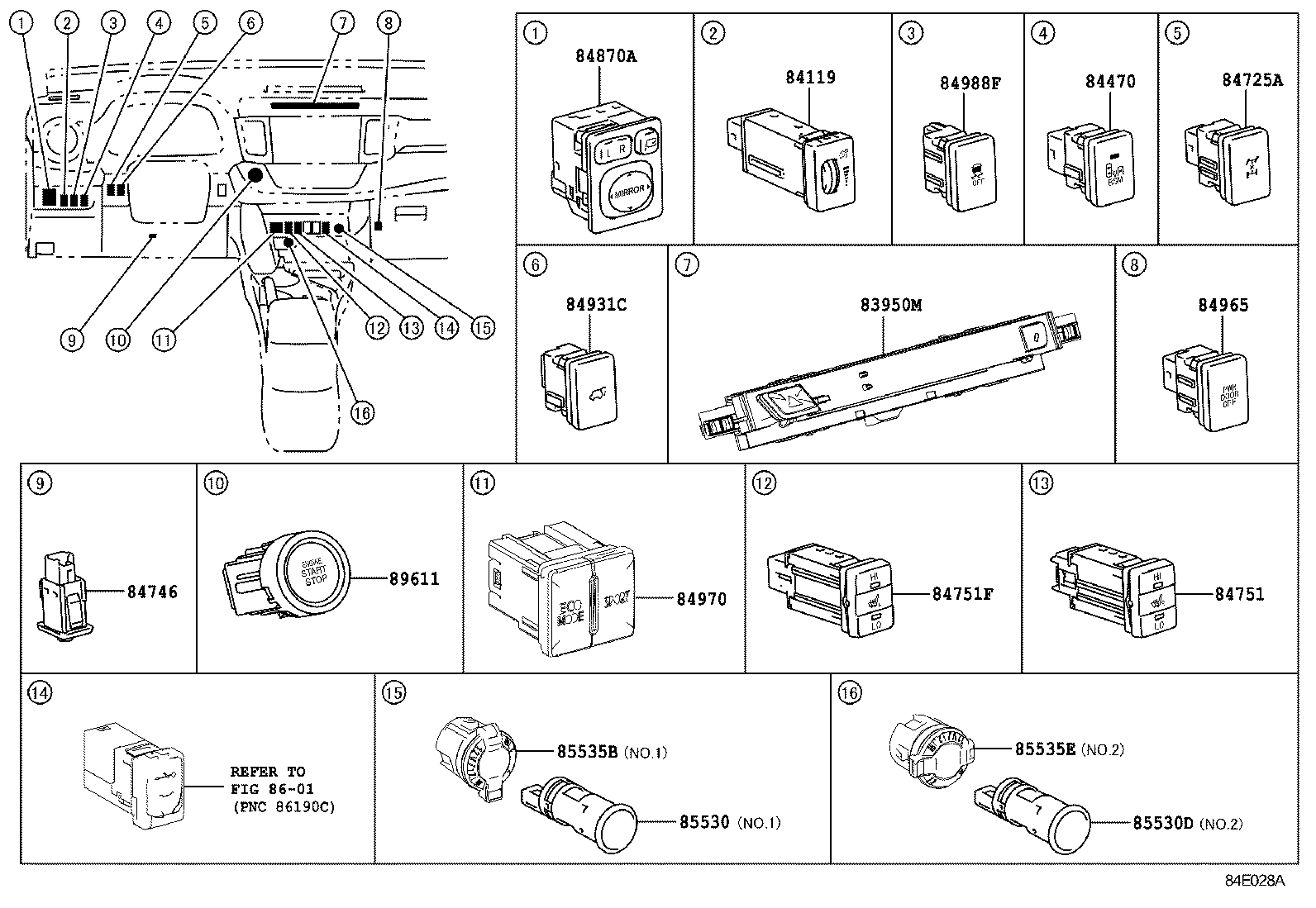  RAV4 JPP |  SWITCH RELAY COMPUTER