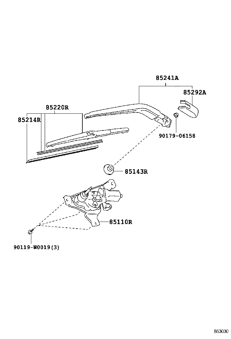  YARIS FRP |  REAR WIPER