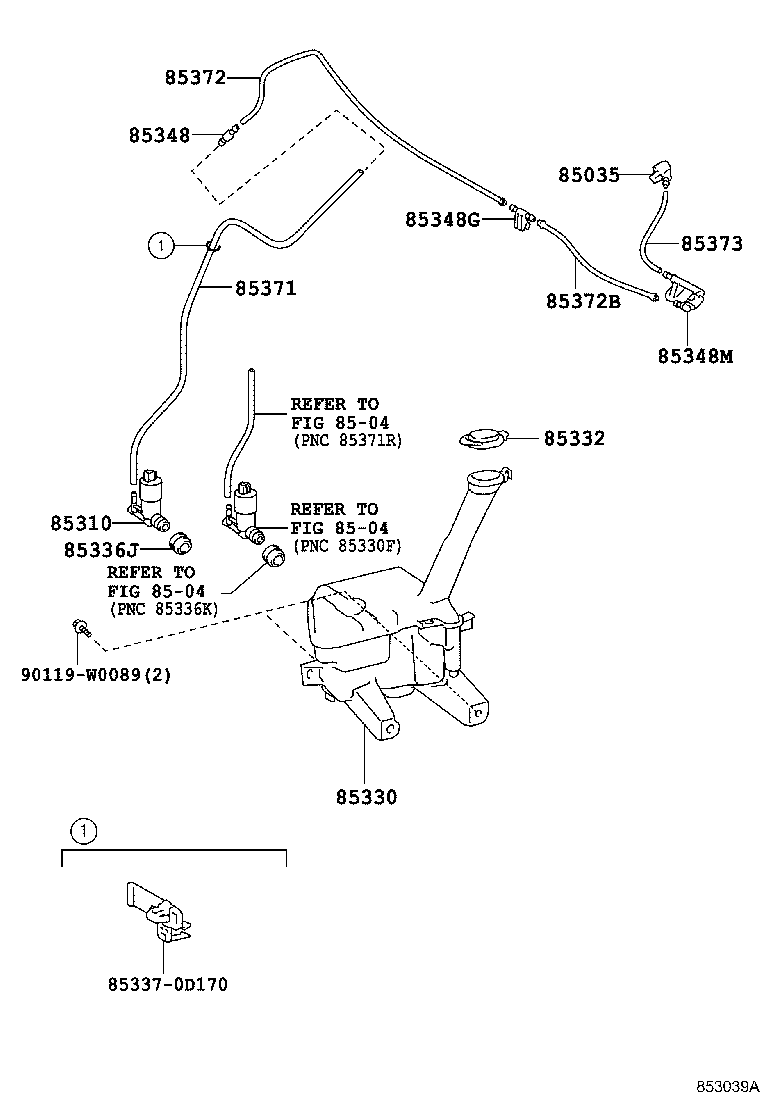  YARIS FRP |  WINDSHIELD WASHER