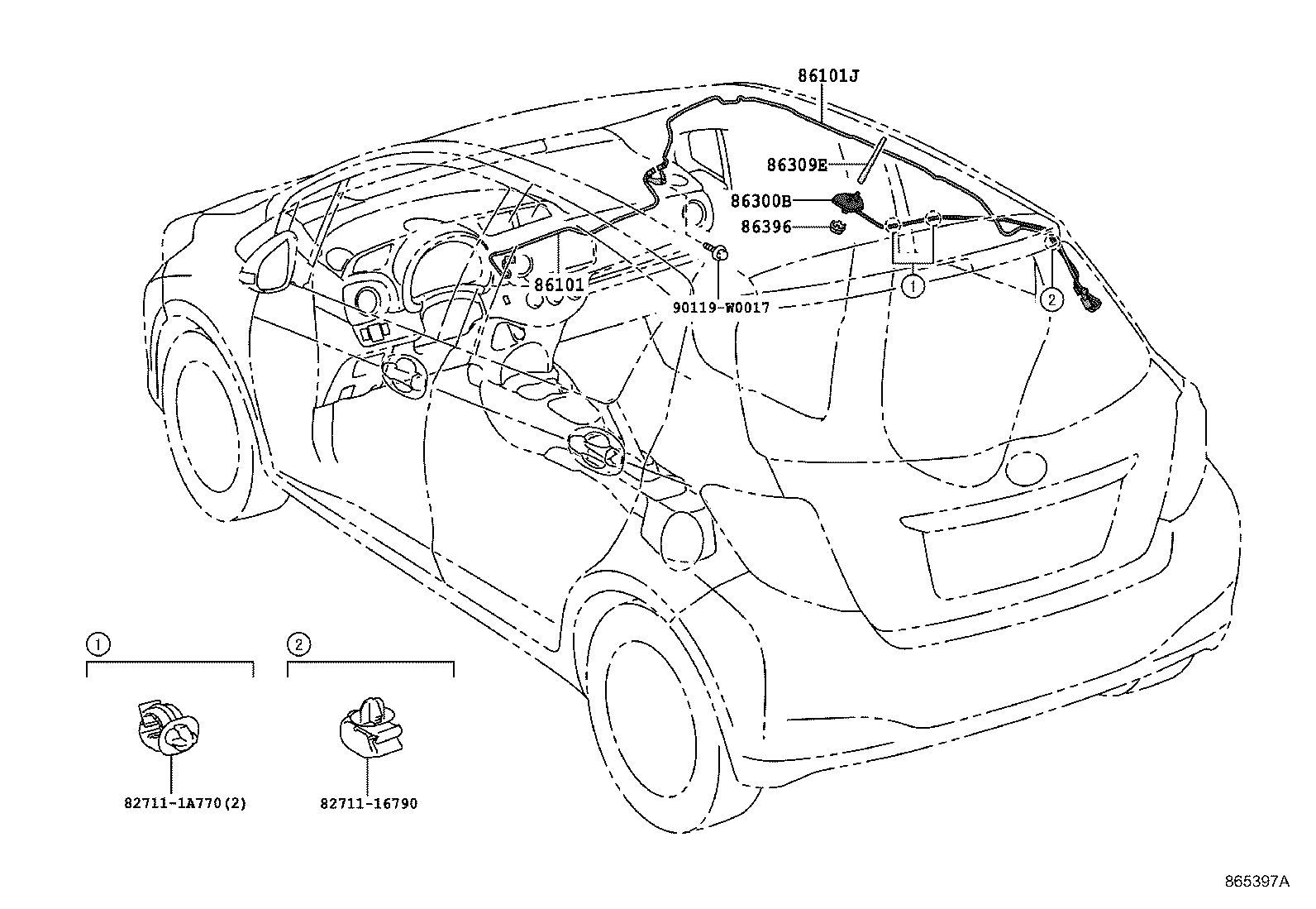  YARIS FRP |  ANTENNA
