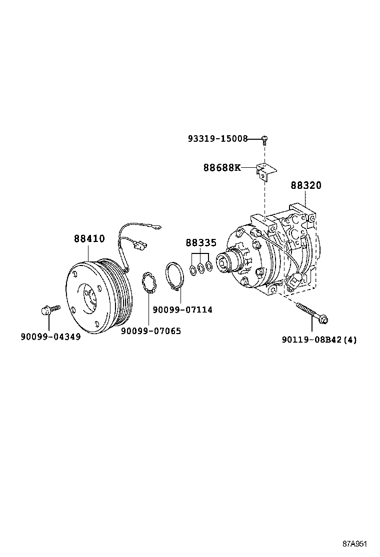  LAND CRUISER 70 |  HEATING AIR CONDITIONING COMPRESSOR