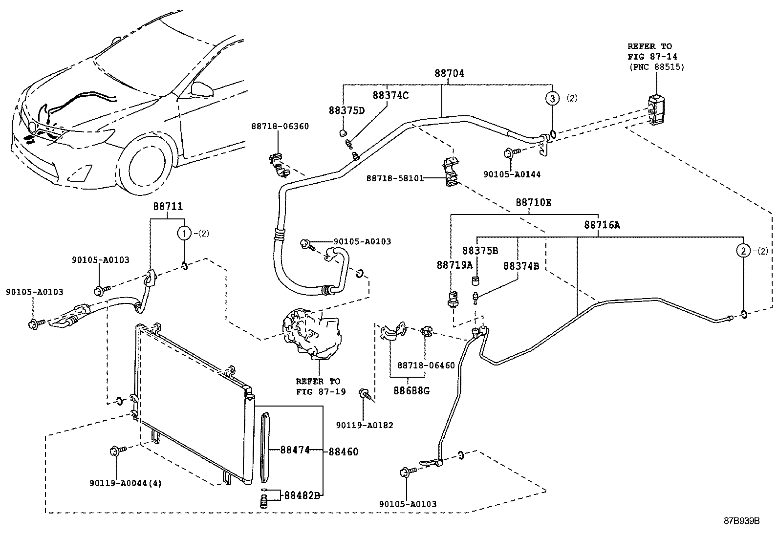  CAMRY HYBRID |  HEATING AIR CONDITIONING COOLER PIPING