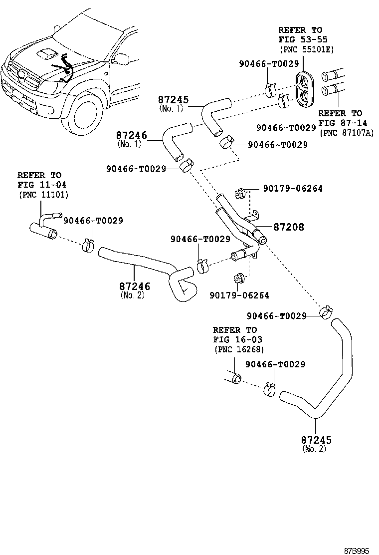 HILUX | HEATING AIR CONDITIONING WATER PIPING