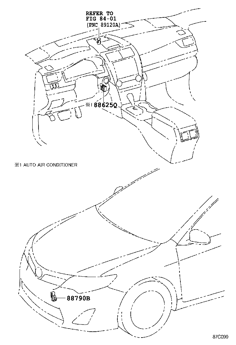  CAMRY |  HEATING AIR CONDITIONING CONTROL AIR DUCT