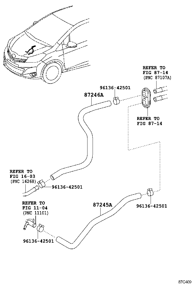  YARIS JPP |  HEATING AIR CONDITIONING WATER PIPING