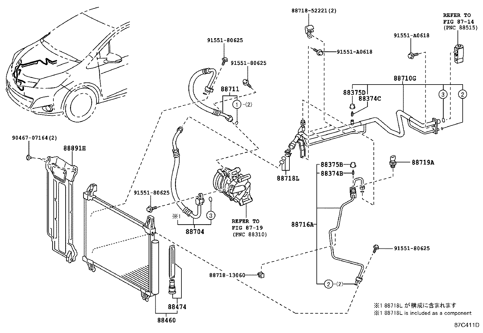  YARIS JPP |  HEATING AIR CONDITIONING COOLER PIPING