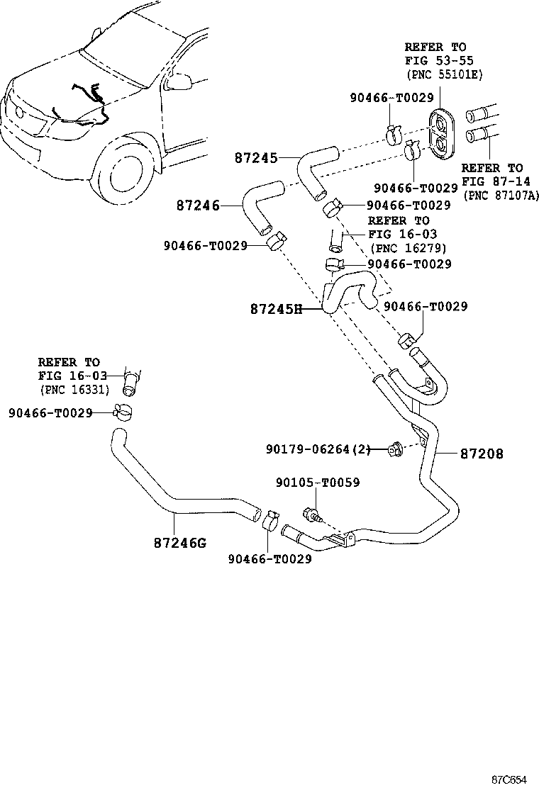  HILUX |  HEATING AIR CONDITIONING WATER PIPING