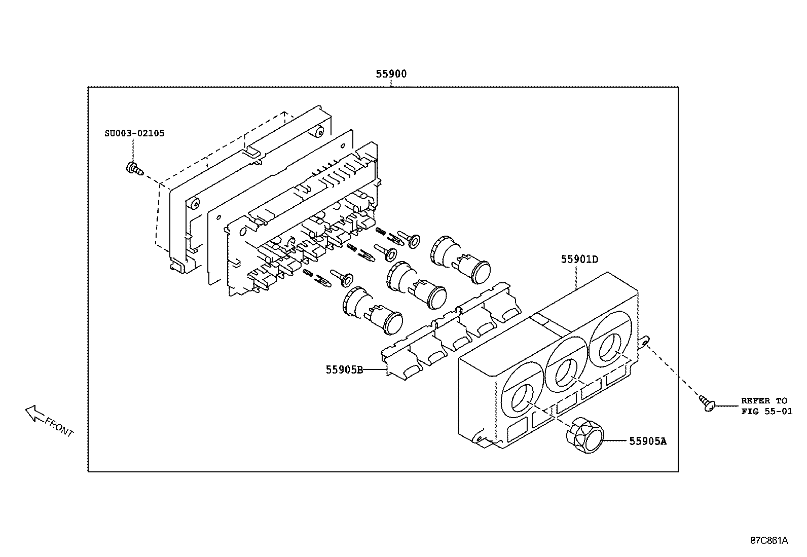  SCION FR S |  HEATING AIR CONDITIONING CONTROL AIR DUCT