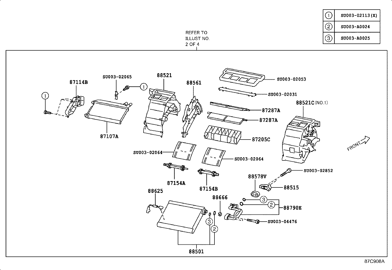  SCION FR S |  HEATING AIR CONDITIONING COOLER UNIT