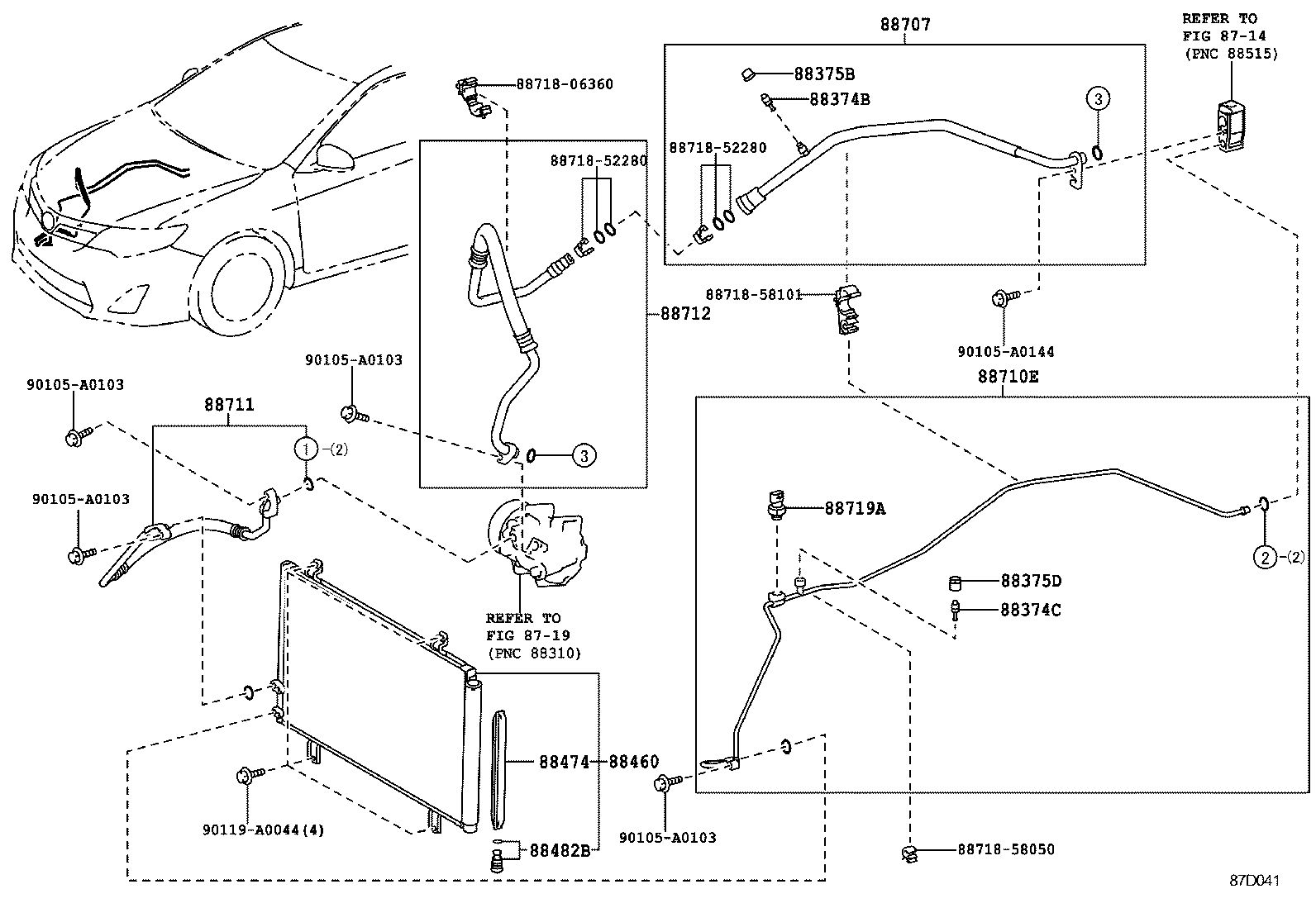  CAMRY |  HEATING AIR CONDITIONING COOLER PIPING
