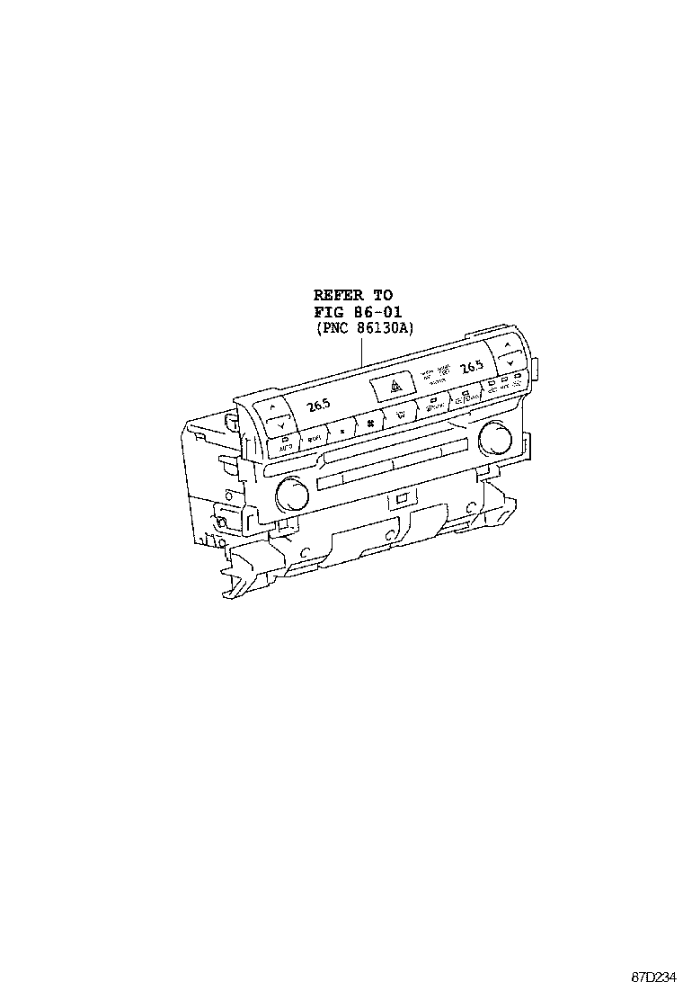  LS460 460L |  HEATING AIR CONDITIONING CONTROL AIR DUCT
