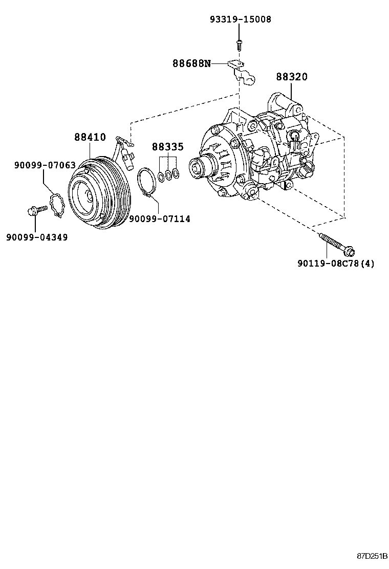  AVALON |  HEATING AIR CONDITIONING COMPRESSOR