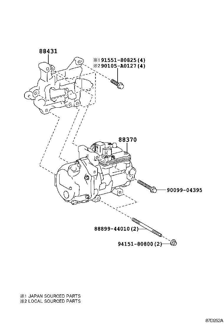 AVALON |  HEATING AIR CONDITIONING COMPRESSOR