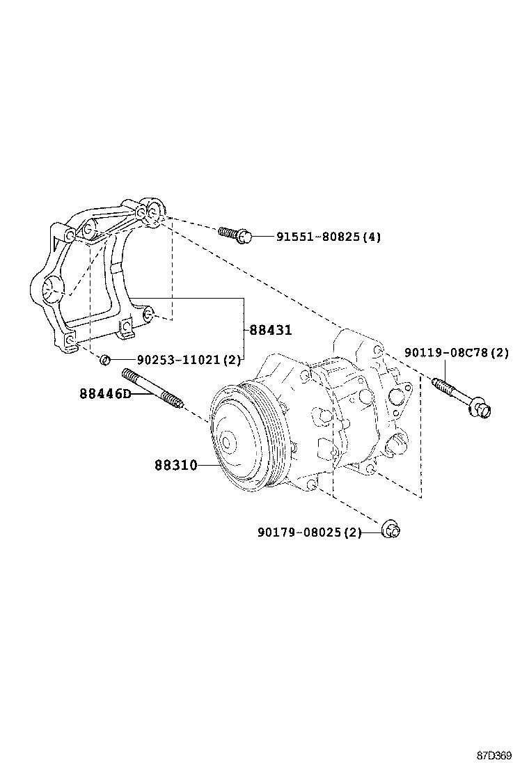  RAV4 JPP |  HEATING AIR CONDITIONING COMPRESSOR