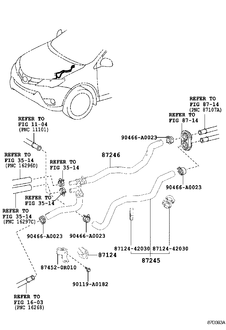  RAV4 NAP |  HEATING AIR CONDITIONING WATER PIPING