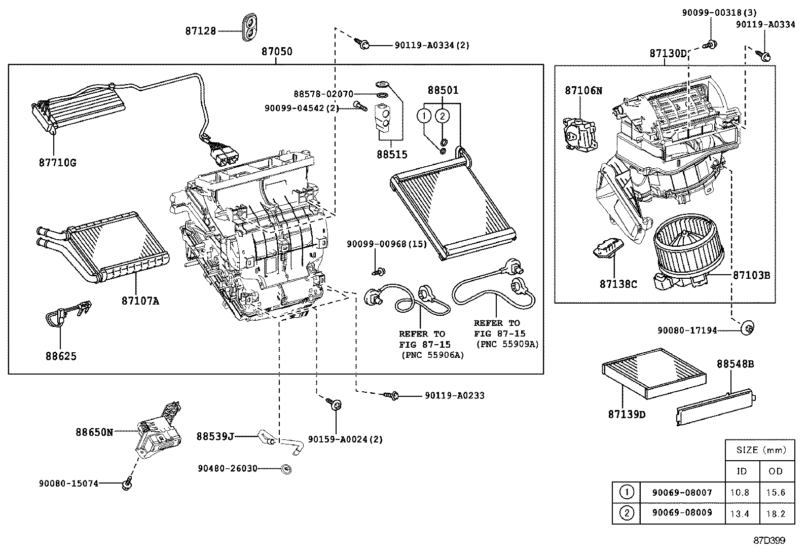  RAV4 NAP |  HEATING AIR CONDITIONING COOLER UNIT