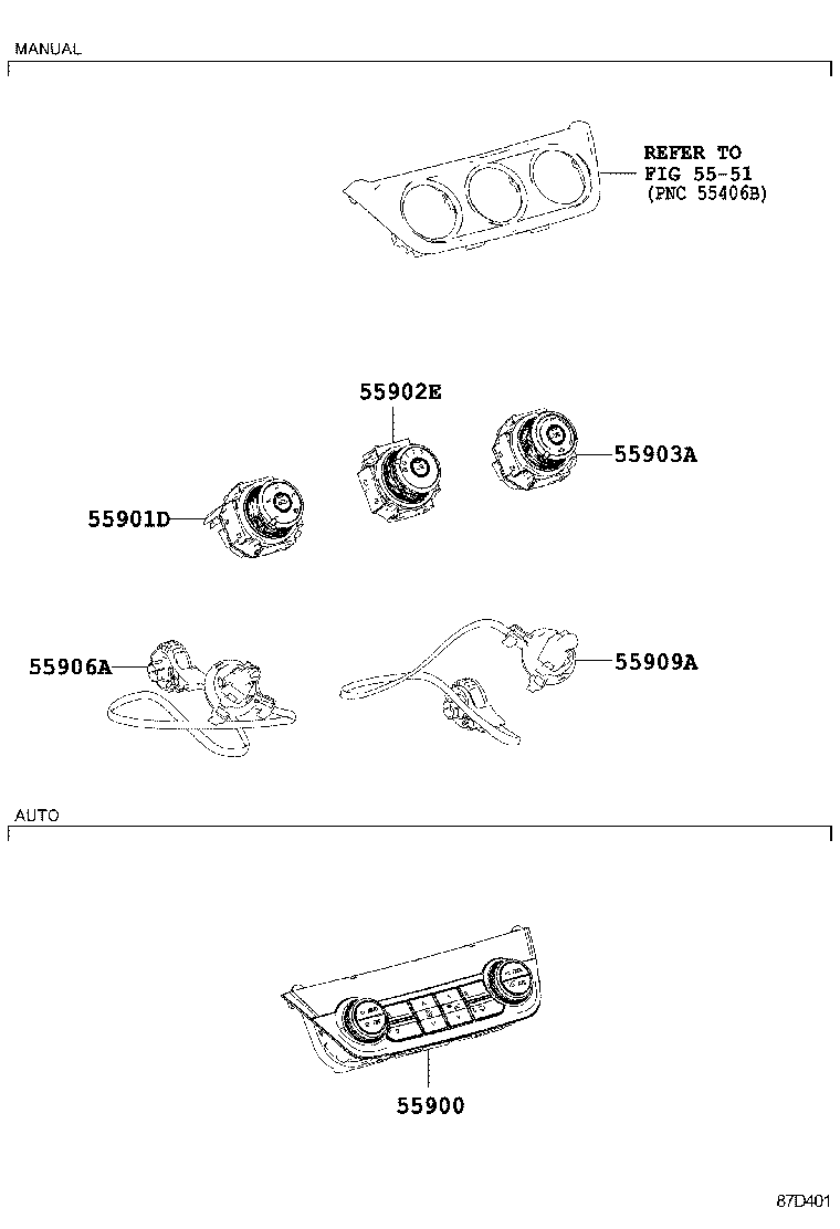  RAV4 NAP |  HEATING AIR CONDITIONING CONTROL AIR DUCT