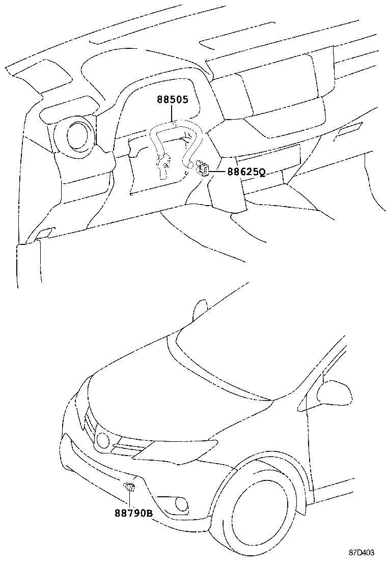  RAV4 NAP |  HEATING AIR CONDITIONING CONTROL AIR DUCT
