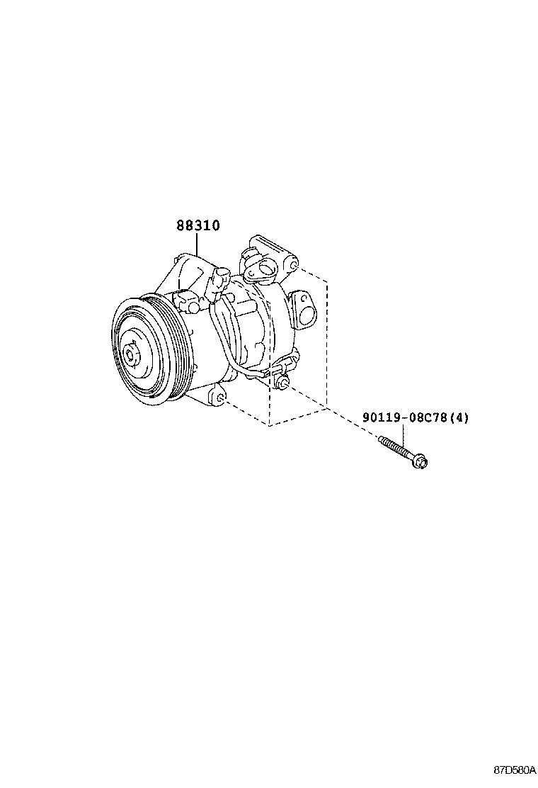  YARIS FRP |  HEATING AIR CONDITIONING COMPRESSOR