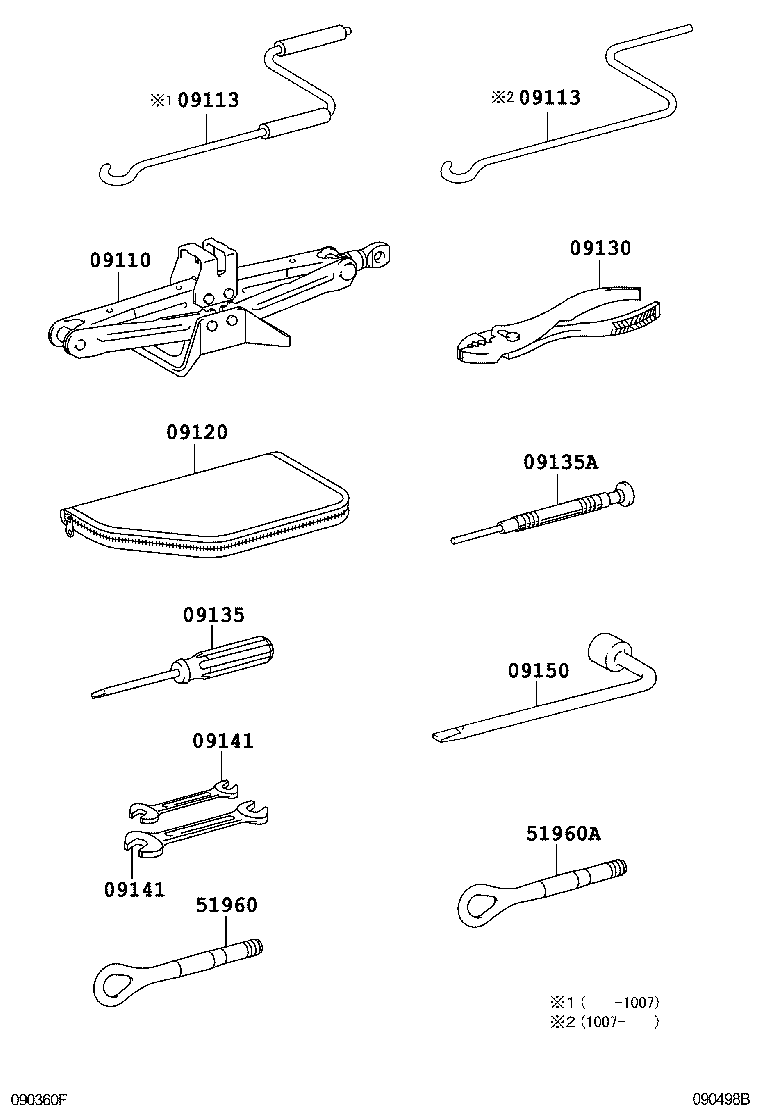  IS250 350 |  STANDARD TOOL