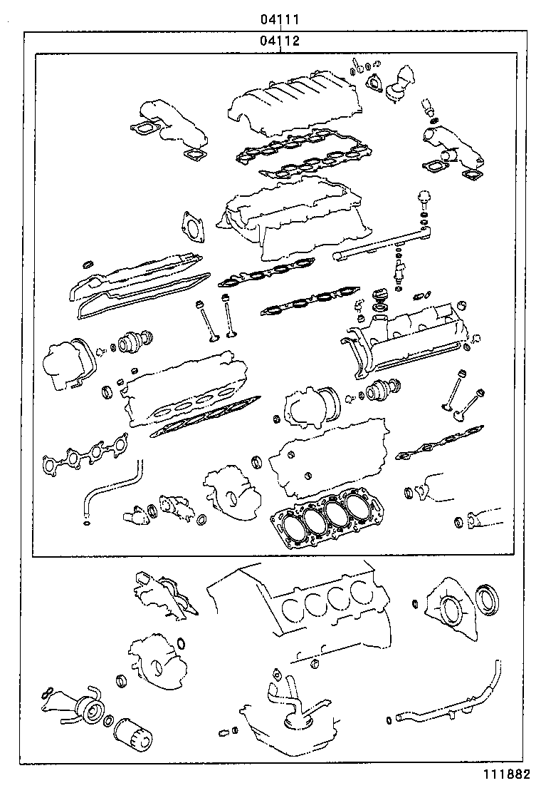  LS430 |  ENGINE OVERHAUL GASKET KIT