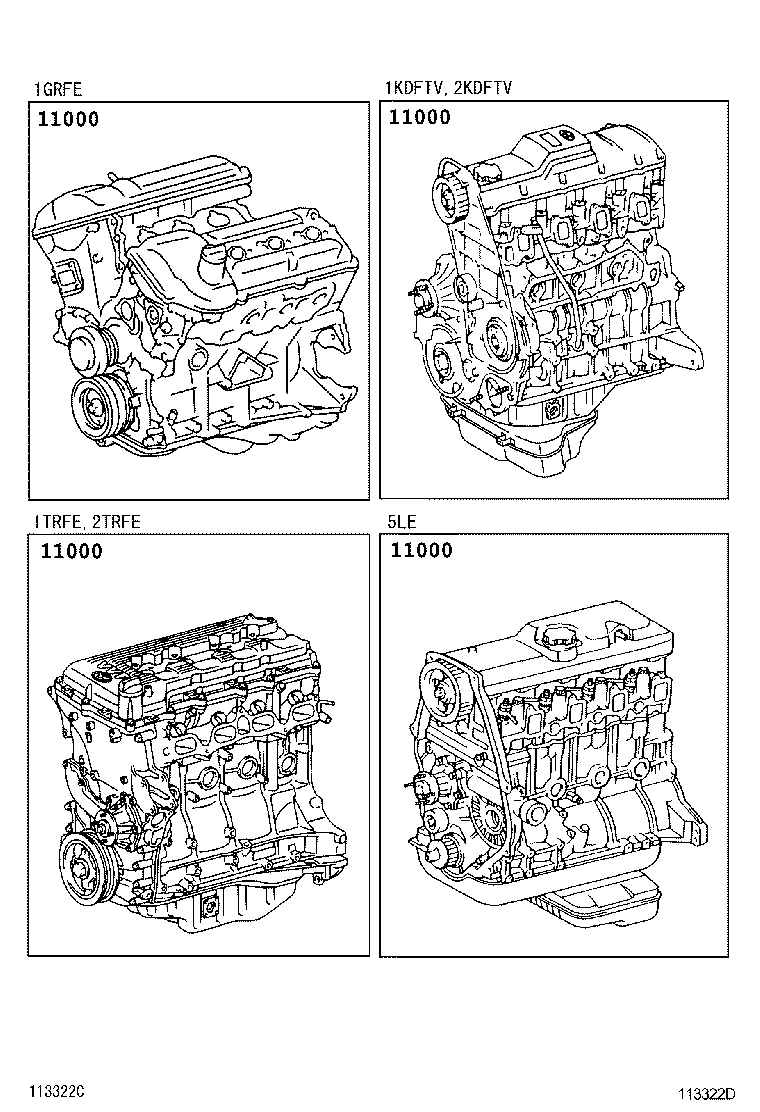  HILUX |  PARTIAL ENGINE ASSEMBLY