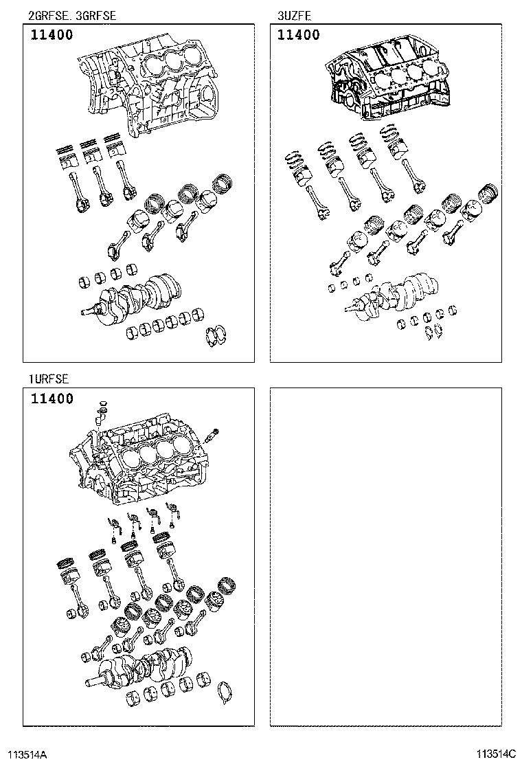  GS30 35 43 460 |  SHORT BLOCK ASSEMBLY