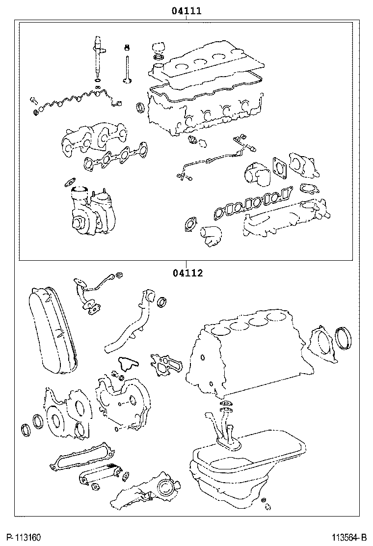  HILUX |  ENGINE OVERHAUL GASKET KIT