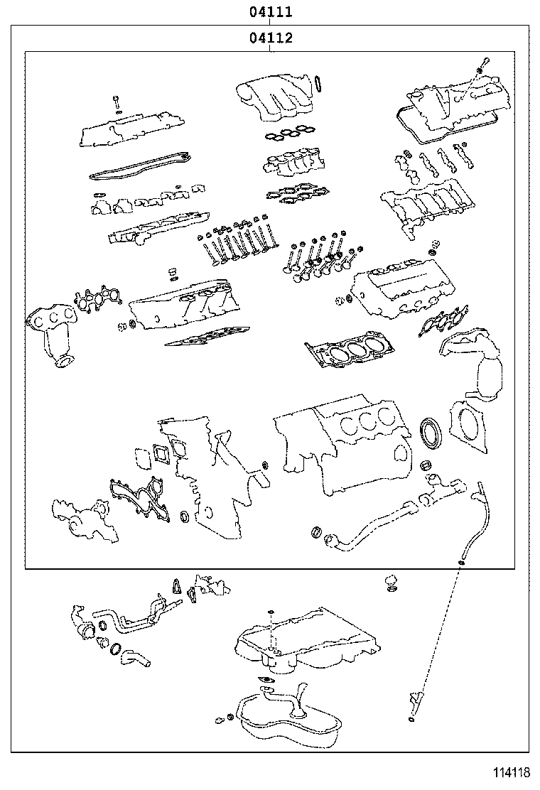  RAV4 NAP |  ENGINE OVERHAUL GASKET KIT