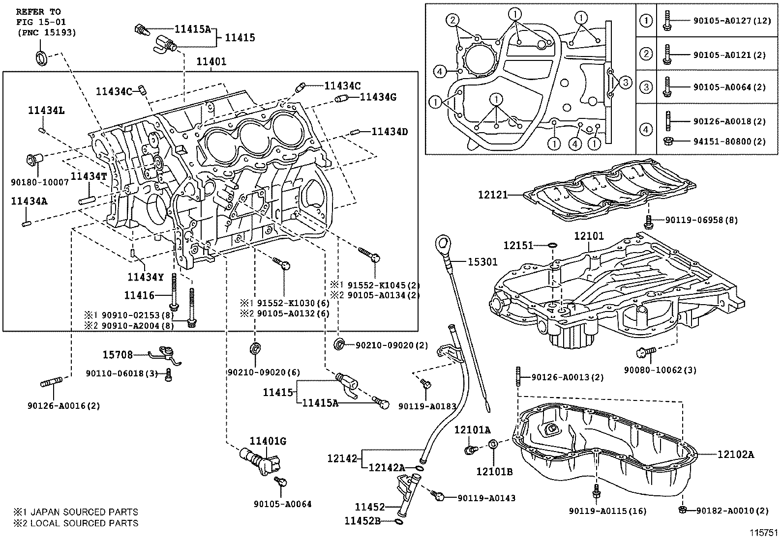  CAMRY NAP |  CYLINDER BLOCK